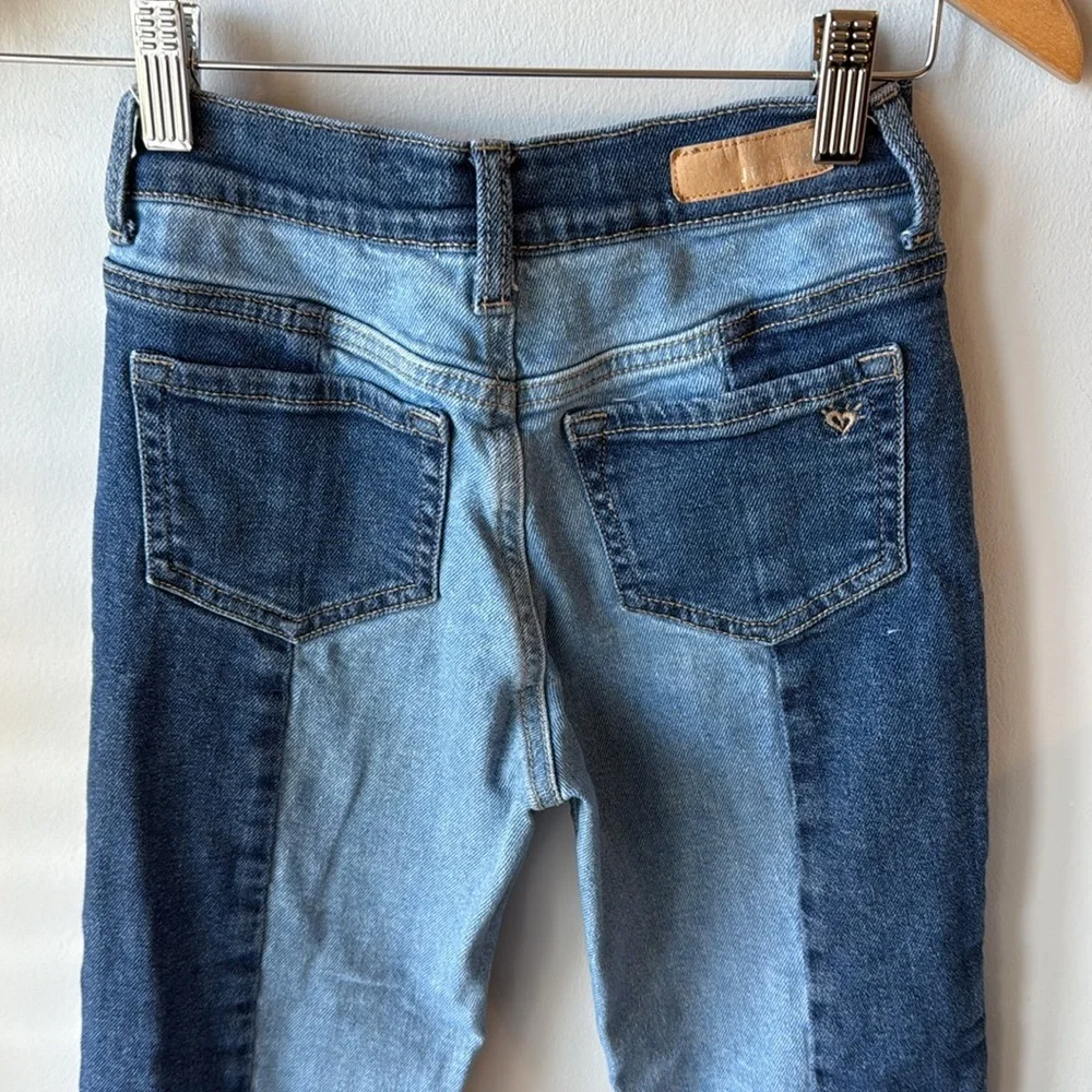 Justice Two-Tone Y2K Girls Blue Jeans‎